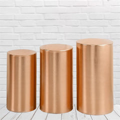 Lofaris Rose Gold Stretchy Spandex Fitted Cylinder Cover