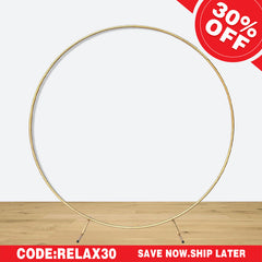 Lofaris Round Metal Sturdy Backdrop Stand for Decoration