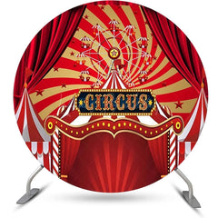 Lofaris Round Red Gorgeous Circus Tent Backdrop For Party