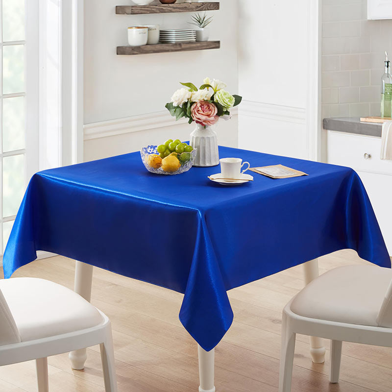 Lofaris Royal Blue 108 GSM Satin Banquet Rectangle Tablecloth