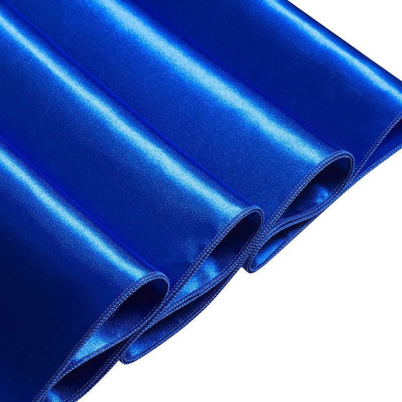 Lofaris Royal Blue 108 GSM Satin Banquet Rectangle Tablecloth