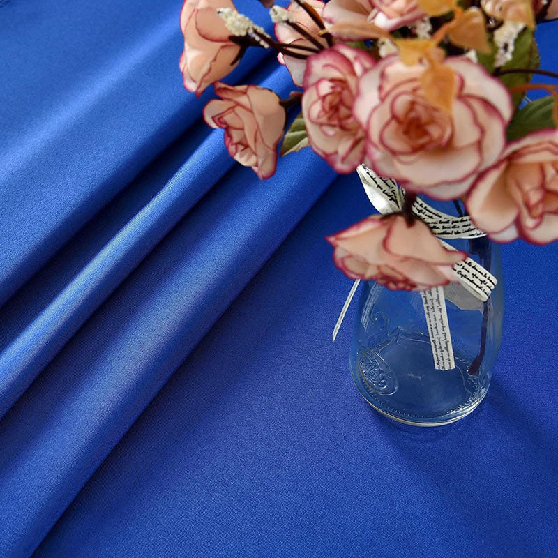 Lofaris Royal Blue 150 GSM Polyester Rectangle Tablecloth