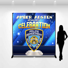 Lofaris Royal Blue Custom Retirement Backdrop For Man