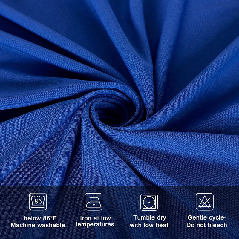 Lofaris Royal Blue Fitted Spandex Rectangle Banquet Table Cover