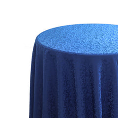 Lofaris Royal Blue Jacquard Polyester Round Banquet Tablecloth