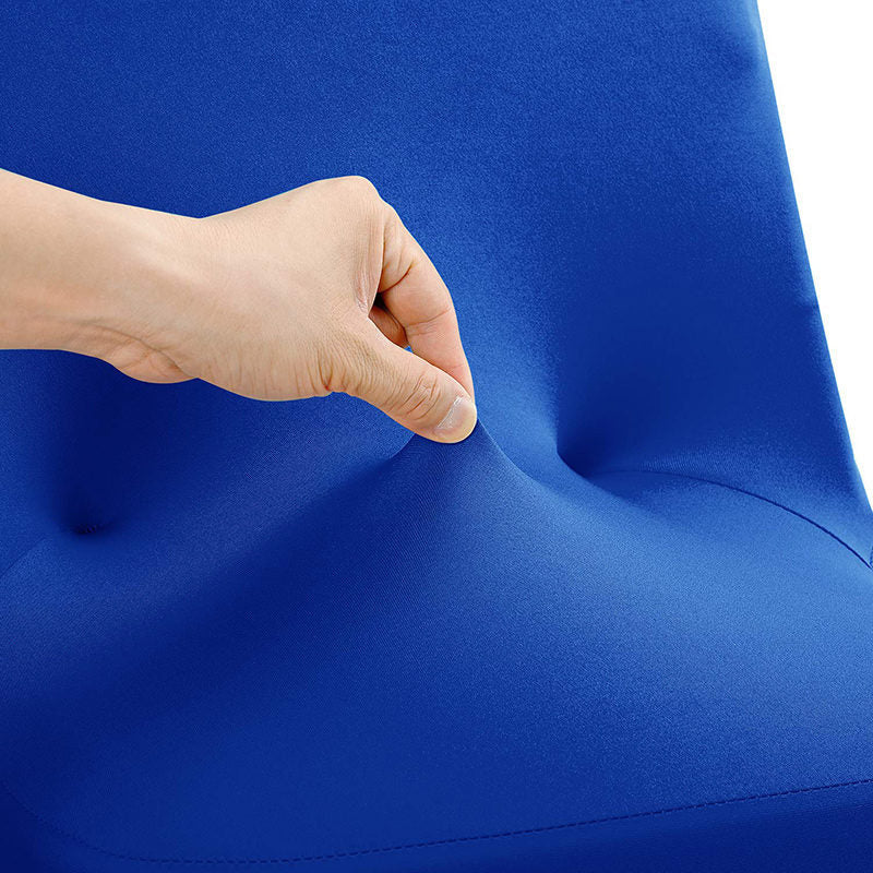 Lofaris Royal Blue Open Back Spandex Folding Chair Cover