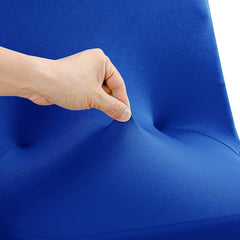 Lofaris Royal Blue Open Back Spandex Folding Chair Cover