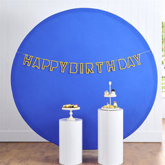 Lofaris Royal Blue Round Party Backdrop for Photo Booth