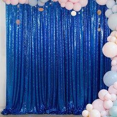 Lofaris Royal Blue Sequin Backdrop Curtain Glitter Photo Booth