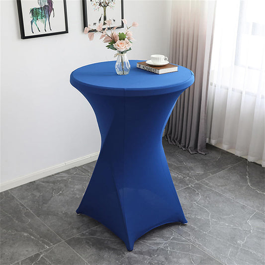 Lofaris Royal Blue Spandex Stretch Cocktail Tablecloths