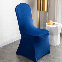 Lofaris Royal Blue Stretch Spandex Banquet Chair Slipcovers