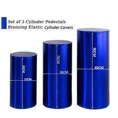 Lofaris Royal Blue Stretchy Spandex Fitted Cylinder Cover