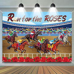 Lofaris Run For Rose Horse Race Course Kentucky Derby Backdrop