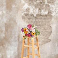 Lofaris Rural Weathered White Brick Wall Photoshoot Backdrop