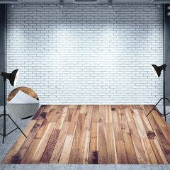 Lofaris Rustic Brown Wood Color Texture Photo Floor Backdrop