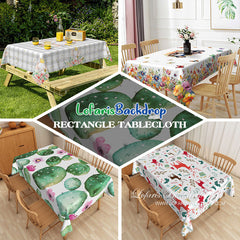 Lofaris Rustic Chicken Dining Room Rectangle Tablecloth