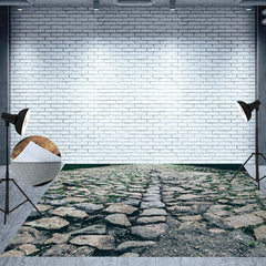 Lofaris Rustic Country Bluestone Road Photography Floor Mat