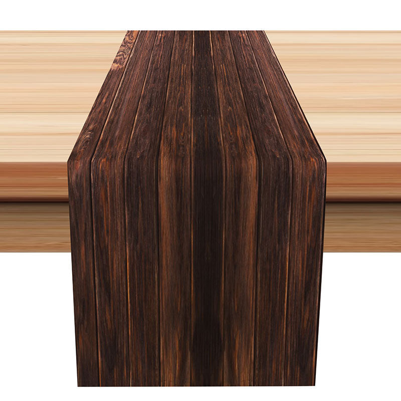 Lofaris Rustic Dark Brown Wooden Wall Vintage Table Runner