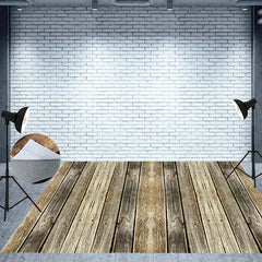 Lofaris Rustic Distressed Style Photo Wood Floor Backdrop