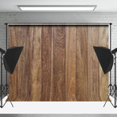 Lofaris Rustic Rough Brown Plank Backdrop For Photography