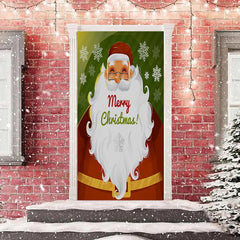 Lofaris Santa Claus Snowflake Merry Christmas Door Cover