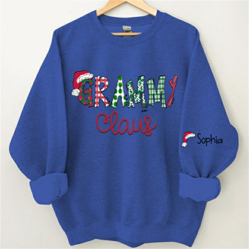 Lofaris Santa Hats Dots Grandma Custom Christmas Sweatshirt