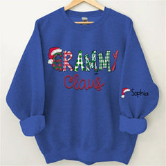 Lofaris Santa Hats Dots Grandma Custom Christmas Sweatshirt