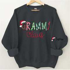 Lofaris Santa Hats Dots Grandma Custom Christmas Sweatshirt
