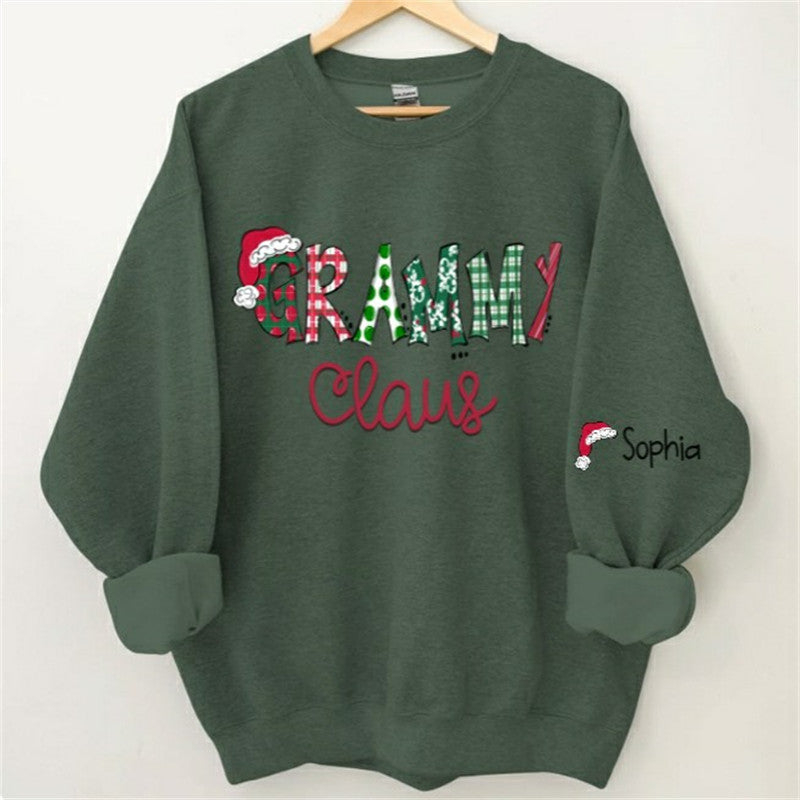 Lofaris Santa Hats Dots Grandma Custom Christmas Sweatshirt