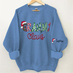 Lofaris Santa Hats Dots Grandma Custom Christmas Sweatshirt