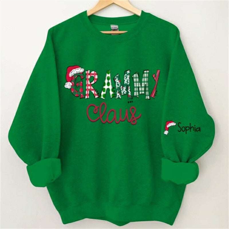 Lofaris Santa Hats Dots Grandma Custom Christmas Sweatshirt