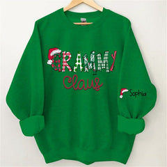 Lofaris Santa Hats Dots Grandma Custom Christmas Sweatshirt