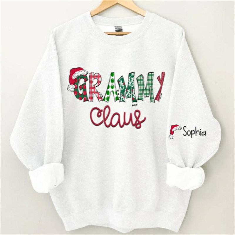 Lofaris Santa Hats Dots Grandma Custom Christmas Sweatshirt
