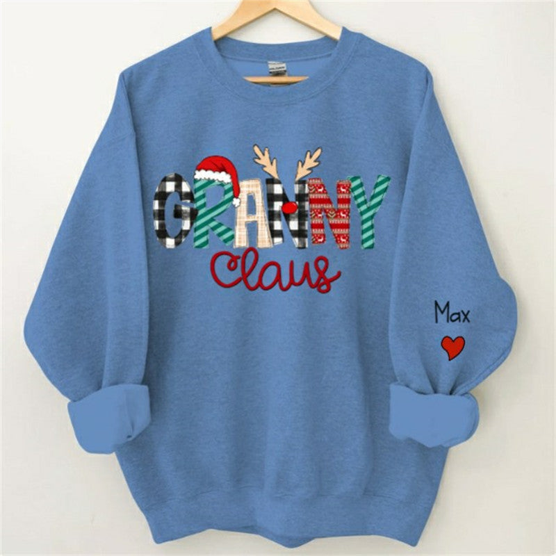 Lofaris Santa Hats Elk Claus Custom Mom Christmas Sweatshirt