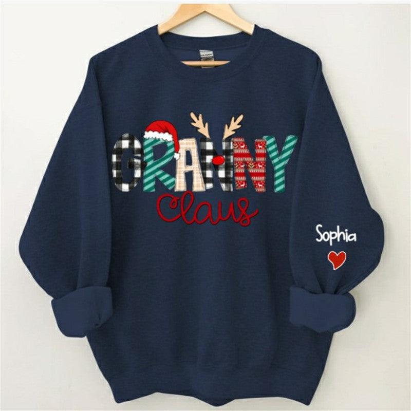 Lofaris Santa Hats Elk Claus Custom Mom Christmas Sweatshirt