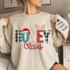 Lofaris Santa Hats Elk Claus Custom Mom Christmas Sweatshirt