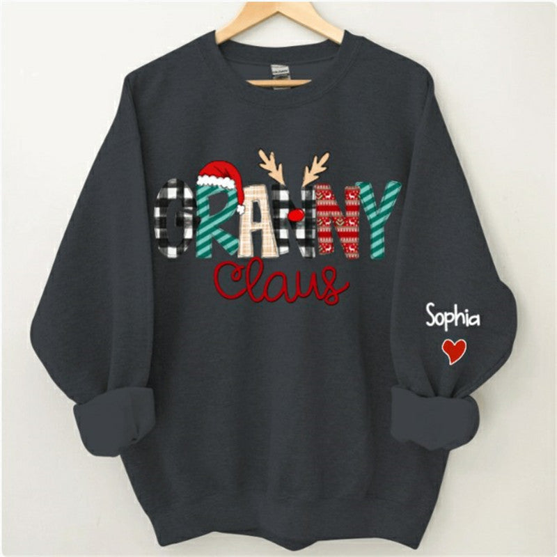 Lofaris Santa Hats Elk Claus Custom Mom Christmas Sweatshirt