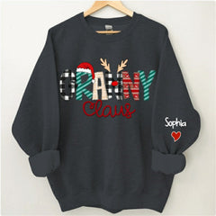 Lofaris Santa Hats Elk Claus Custom Mom Christmas Sweatshirt