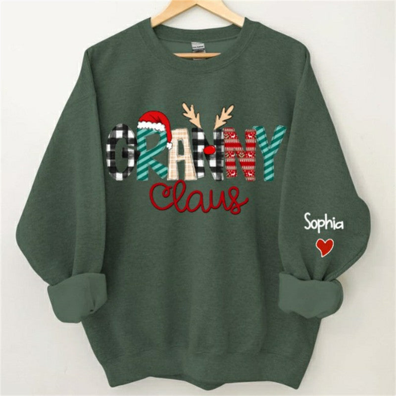 Lofaris Santa Hats Elk Claus Custom Mom Christmas Sweatshirt