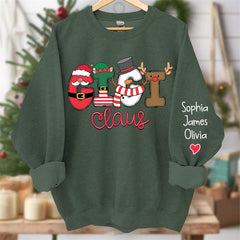 Lofaris Santa Scarf Mom And Kids Custom Christmas Sweatshirt