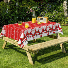 Lofaris Santas Music Score Christmas Pattern Tablecloth