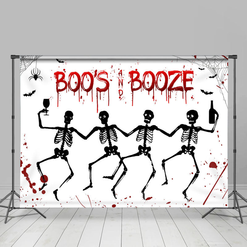 Lofaris Scary Boos And Booze Halloween Baby Shower Backdrop