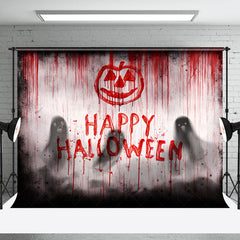 Lofaris Scary Ghosts Red Pumpkin Happy Halloween Backdrop