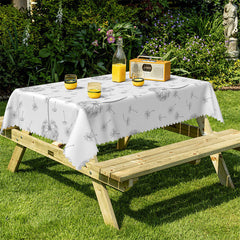 Lofaris Scatter Dandelion Repeat White Tablecloth For Decor