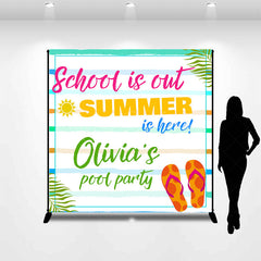 Lofaris School Is Out Summer Here Custom Party Backdrop