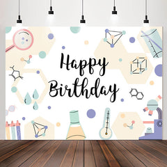 Lofaris Science Chemical Instruments Boys Birthday Backdrop