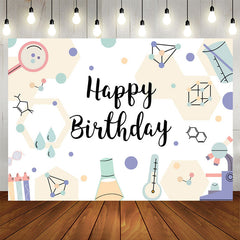 Lofaris Science Chemical Instruments Boys Birthday Backdrop