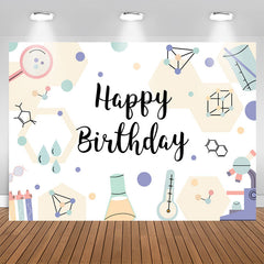 Lofaris Science Chemical Instruments Boys Birthday Backdrop