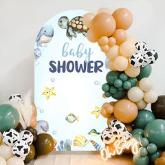 Lofaris Sea Animal Baby Shower Double Sided Arch Backdrop