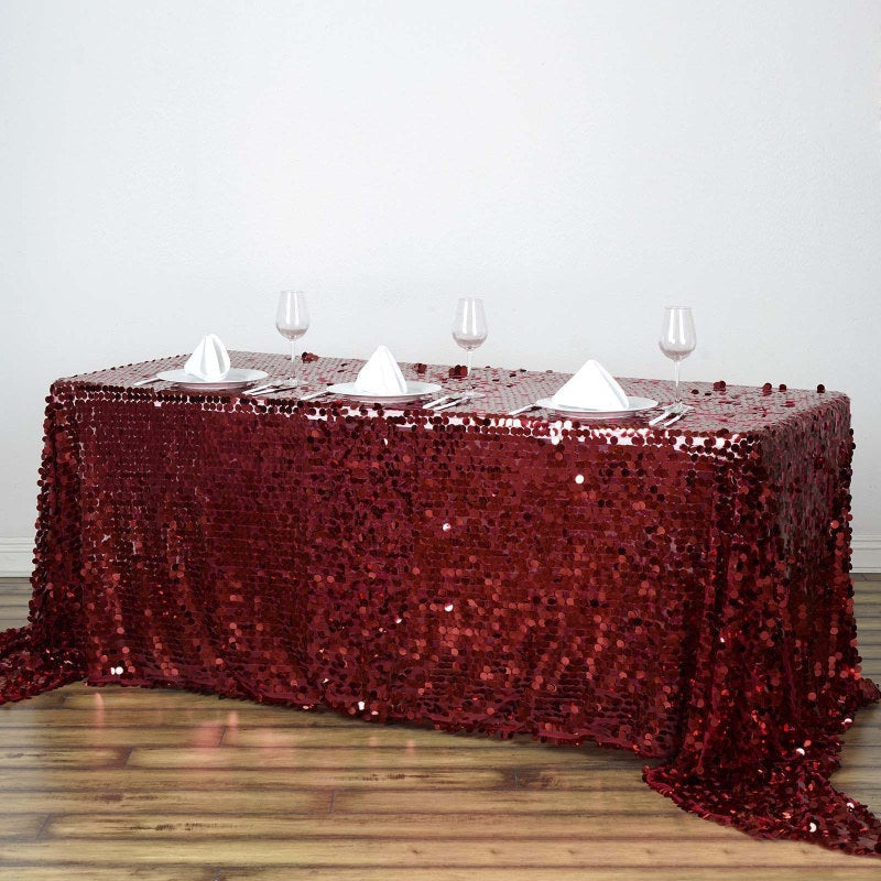 Lofaris Seamless Big Payette Sequin Rectangle Tablecloth